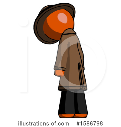 Royalty-Free (RF) Orange Design Mascot Clipart Illustration by Leo Blanchette - Stock Sample #1586798