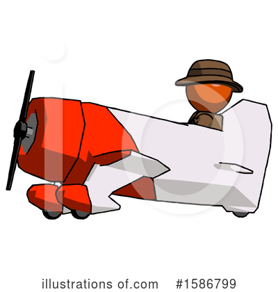Royalty-Free (RF) Orange Design Mascot Clipart Illustration by Leo Blanchette - Stock Sample #1586799