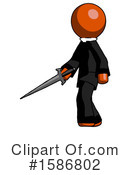Orange Design Mascot Clipart #1586802 by Leo Blanchette