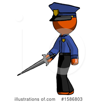 Royalty-Free (RF) Orange Design Mascot Clipart Illustration by Leo Blanchette - Stock Sample #1586803