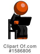 Orange Design Mascot Clipart #1586806 by Leo Blanchette