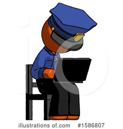 Royalty-Free (RF) Orange Design Mascot Clipart Illustration by Leo Blanchette - Stock Sample #1586807