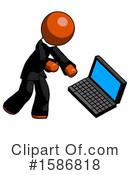 Orange Design Mascot Clipart #1586818 by Leo Blanchette