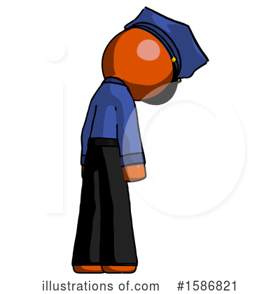Royalty-Free (RF) Orange Design Mascot Clipart Illustration by Leo Blanchette - Stock Sample #1586821