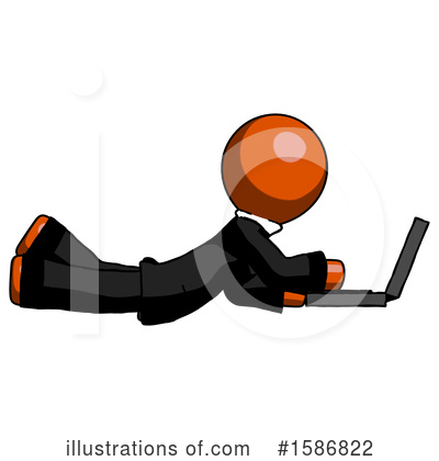 Royalty-Free (RF) Orange Design Mascot Clipart Illustration by Leo Blanchette - Stock Sample #1586822