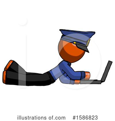 Royalty-Free (RF) Orange Design Mascot Clipart Illustration by Leo Blanchette - Stock Sample #1586823