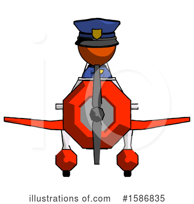Royalty-Free (RF) Orange Design Mascot Clipart Illustration by Leo Blanchette - Stock Sample #1586835
