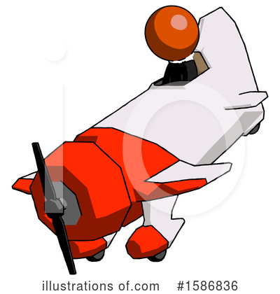 Royalty-Free (RF) Orange Design Mascot Clipart Illustration by Leo Blanchette - Stock Sample #1586836