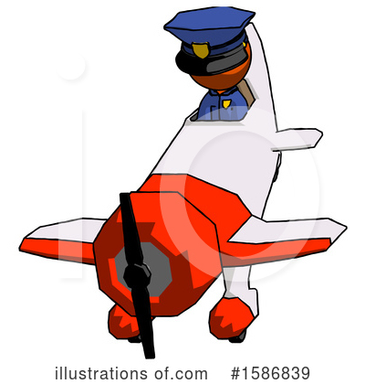 Royalty-Free (RF) Orange Design Mascot Clipart Illustration by Leo Blanchette - Stock Sample #1586839
