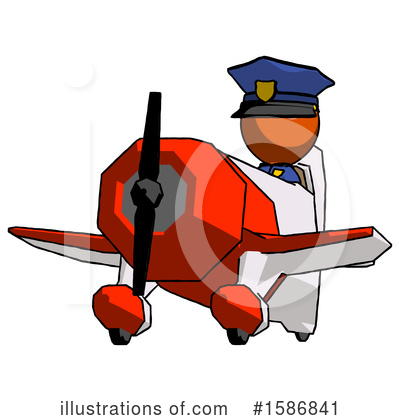 Royalty-Free (RF) Orange Design Mascot Clipart Illustration by Leo Blanchette - Stock Sample #1586841