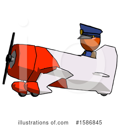 Royalty-Free (RF) Orange Design Mascot Clipart Illustration by Leo Blanchette - Stock Sample #1586845