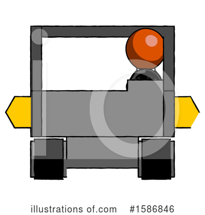 Royalty-Free (RF) Orange Design Mascot Clipart Illustration by Leo Blanchette - Stock Sample #1586846