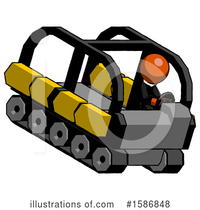 Royalty-Free (RF) Orange Design Mascot Clipart Illustration by Leo Blanchette - Stock Sample #1586848