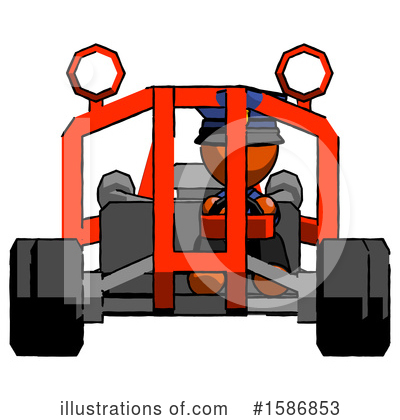 Royalty-Free (RF) Orange Design Mascot Clipart Illustration by Leo Blanchette - Stock Sample #1586853