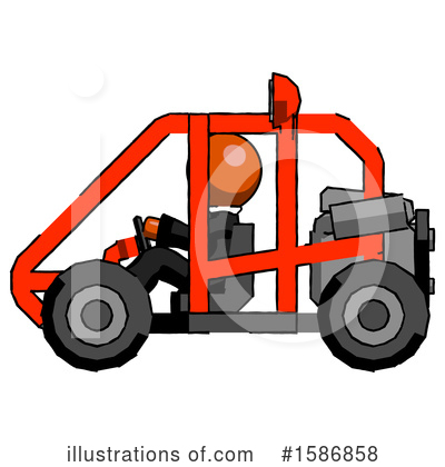 Royalty-Free (RF) Orange Design Mascot Clipart Illustration by Leo Blanchette - Stock Sample #1586858
