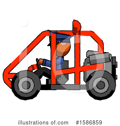 Royalty-Free (RF) Orange Design Mascot Clipart Illustration by Leo Blanchette - Stock Sample #1586859