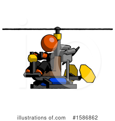 Royalty-Free (RF) Orange Design Mascot Clipart Illustration by Leo Blanchette - Stock Sample #1586862