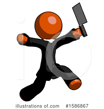 Royalty-Free (RF) Orange Design Mascot Clipart Illustration by Leo Blanchette - Stock Sample #1586867