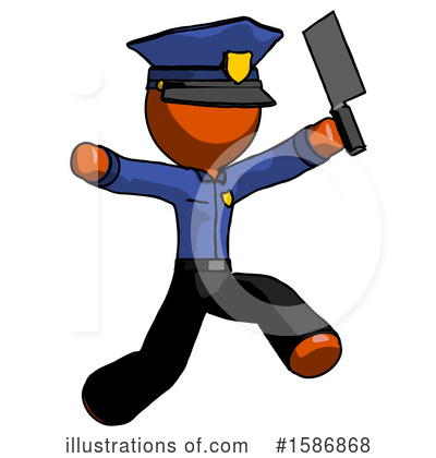 Royalty-Free (RF) Orange Design Mascot Clipart Illustration by Leo Blanchette - Stock Sample #1586868