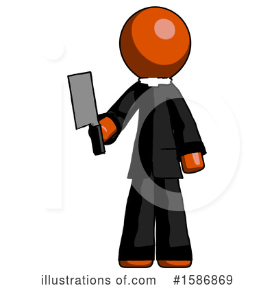 Royalty-Free (RF) Orange Design Mascot Clipart Illustration by Leo Blanchette - Stock Sample #1586869