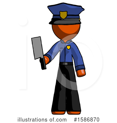 Royalty-Free (RF) Orange Design Mascot Clipart Illustration by Leo Blanchette - Stock Sample #1586870