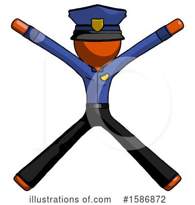 Royalty-Free (RF) Orange Design Mascot Clipart Illustration by Leo Blanchette - Stock Sample #1586872