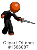 Orange Design Mascot Clipart #1586887 by Leo Blanchette