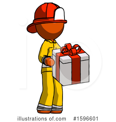 Royalty-Free (RF) Orange Design Mascot Clipart Illustration by Leo Blanchette - Stock Sample #1596601