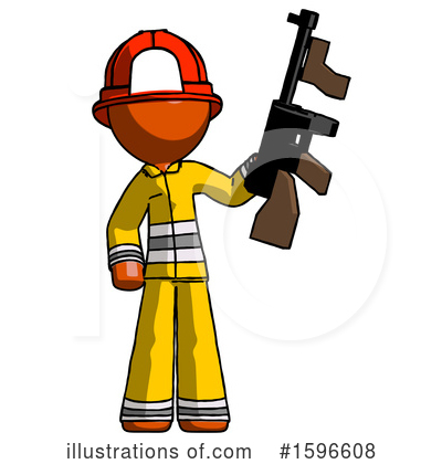 Royalty-Free (RF) Orange Design Mascot Clipart Illustration by Leo Blanchette - Stock Sample #1596608