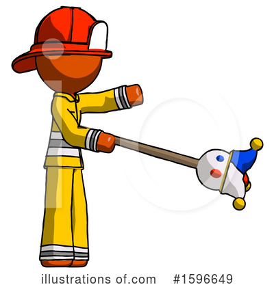 Royalty-Free (RF) Orange Design Mascot Clipart Illustration by Leo Blanchette - Stock Sample #1596649