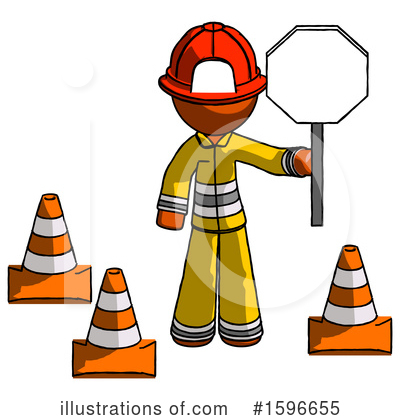 Royalty-Free (RF) Orange Design Mascot Clipart Illustration by Leo Blanchette - Stock Sample #1596655