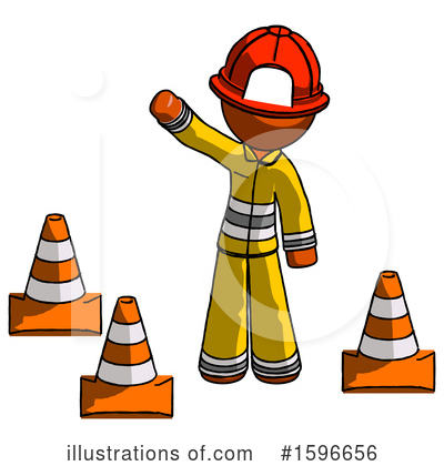 Royalty-Free (RF) Orange Design Mascot Clipart Illustration by Leo Blanchette - Stock Sample #1596656