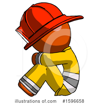Royalty-Free (RF) Orange Design Mascot Clipart Illustration by Leo Blanchette - Stock Sample #1596658