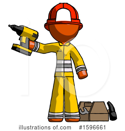 Royalty-Free (RF) Orange Design Mascot Clipart Illustration by Leo Blanchette - Stock Sample #1596661