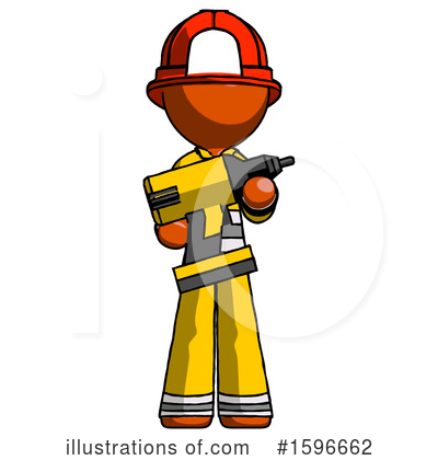 Royalty-Free (RF) Orange Design Mascot Clipart Illustration by Leo Blanchette - Stock Sample #1596662