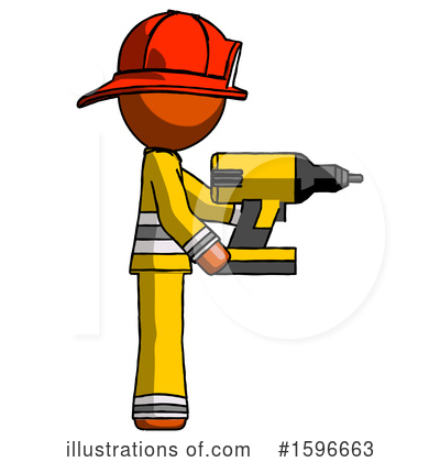 Royalty-Free (RF) Orange Design Mascot Clipart Illustration by Leo Blanchette - Stock Sample #1596663