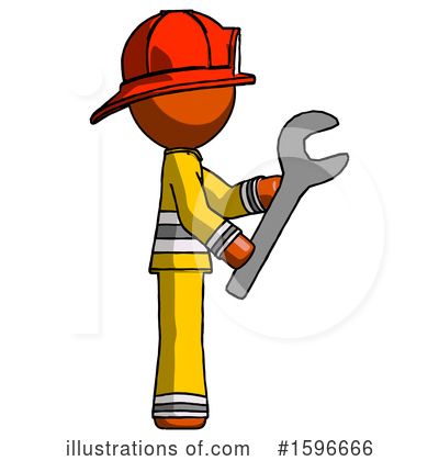 Royalty-Free (RF) Orange Design Mascot Clipart Illustration by Leo Blanchette - Stock Sample #1596666