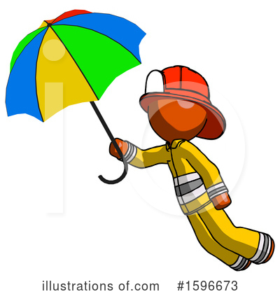 Royalty-Free (RF) Orange Design Mascot Clipart Illustration by Leo Blanchette - Stock Sample #1596673