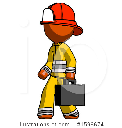Royalty-Free (RF) Orange Design Mascot Clipart Illustration by Leo Blanchette - Stock Sample #1596674