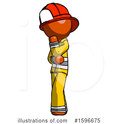 Royalty-Free (RF) Orange Design Mascot Clipart Illustration by Leo Blanchette - Stock Sample #1596675