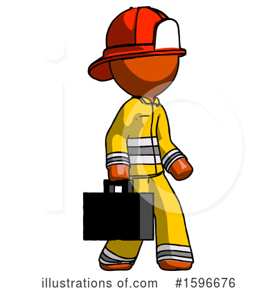 Royalty-Free (RF) Orange Design Mascot Clipart Illustration by Leo Blanchette - Stock Sample #1596676