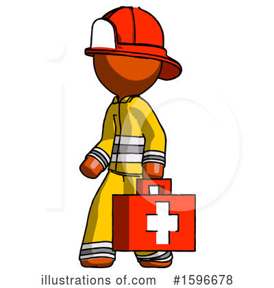 Royalty-Free (RF) Orange Design Mascot Clipart Illustration by Leo Blanchette - Stock Sample #1596678