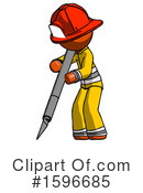 Orange Design Mascot Clipart #1596685 by Leo Blanchette