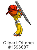 Orange Design Mascot Clipart #1596687 by Leo Blanchette