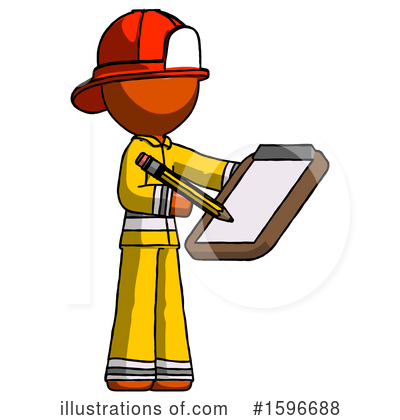 Royalty-Free (RF) Orange Design Mascot Clipart Illustration by Leo Blanchette - Stock Sample #1596688