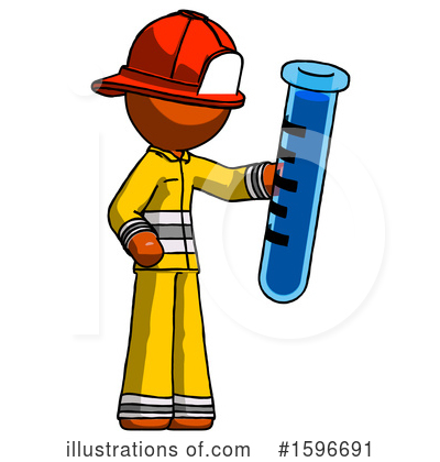 Royalty-Free (RF) Orange Design Mascot Clipart Illustration by Leo Blanchette - Stock Sample #1596691
