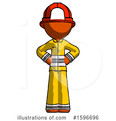 Royalty-Free (RF) Orange Design Mascot Clipart Illustration by Leo Blanchette - Stock Sample #1596696