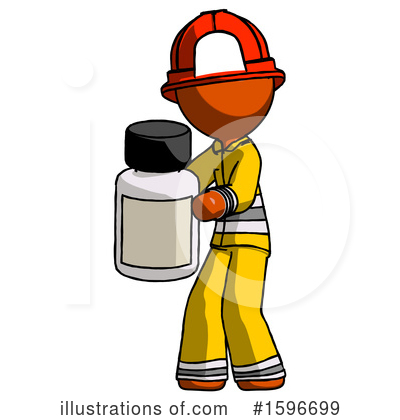 Royalty-Free (RF) Orange Design Mascot Clipart Illustration by Leo Blanchette - Stock Sample #1596699
