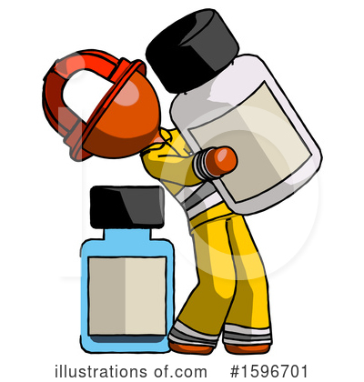 Royalty-Free (RF) Orange Design Mascot Clipart Illustration by Leo Blanchette - Stock Sample #1596701