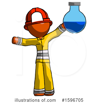 Royalty-Free (RF) Orange Design Mascot Clipart Illustration by Leo Blanchette - Stock Sample #1596705